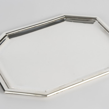 PUIFORCAT – Solid Silver Card Tray, Art Deco Period