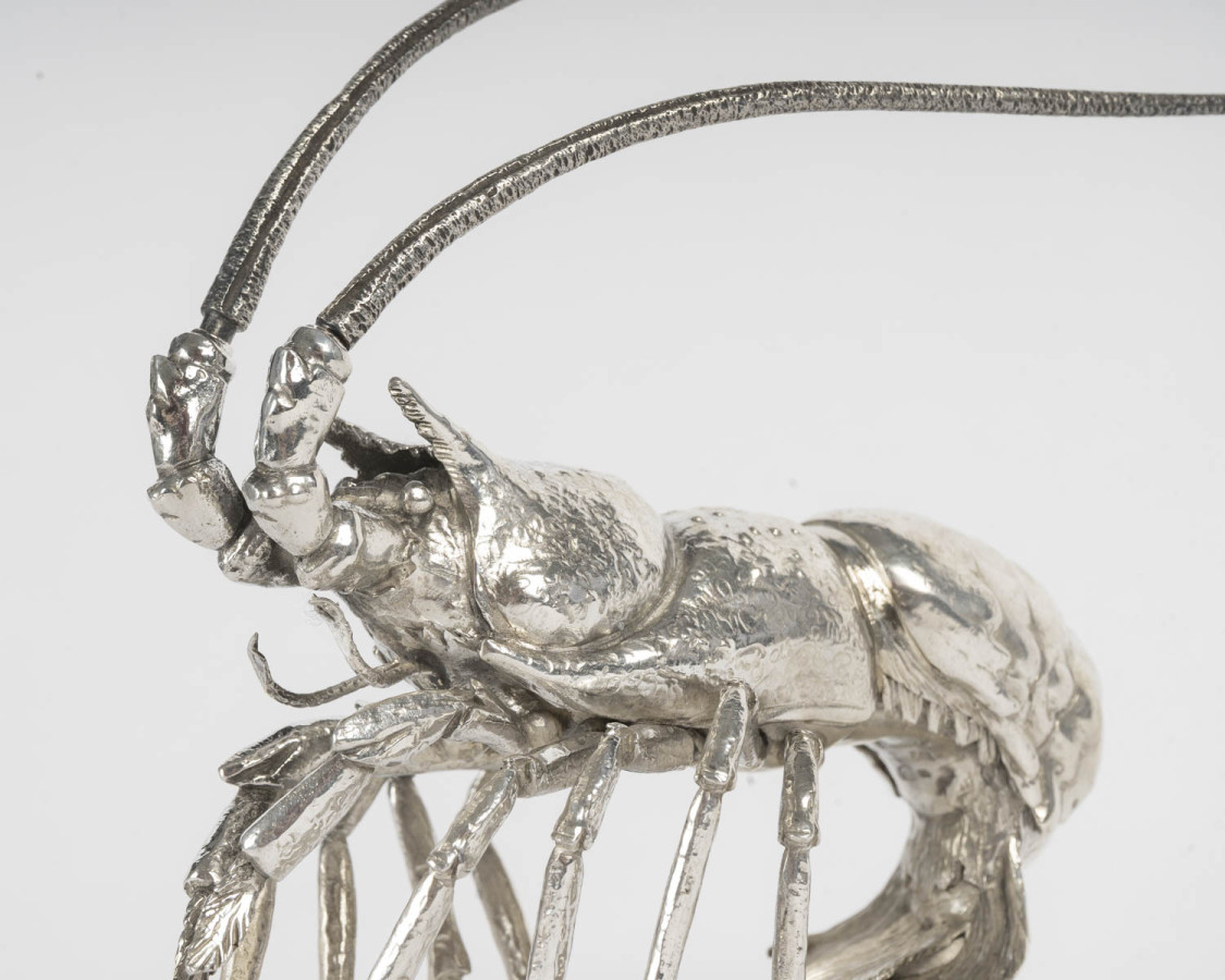 Gianmaria Buccellati  - Langouste en argent massif Circa XXe Italie du Nord