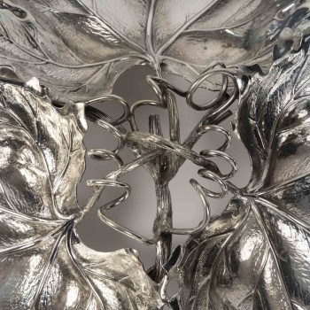 Gianmaria Buccellati – Sterling silver centerpiece with three vine leaves