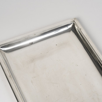 Puiforcat – Ensemble de deux plats en argent massif ART DECO vers 1925/1930
