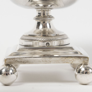 FRANCOIS FROMENT  - SET DE CINQ PIÈCES À CONDIMENTS EN ARGENT MASSIF, ÉPOQUE CONSULAT – PREMIER...