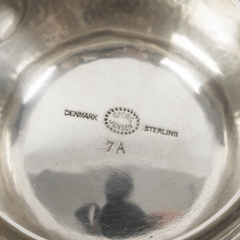 GEORG JENSEN - Pichet à eau - modèle 7A, dit Melon Pitcher, créé en 1907. Danemark, XXe siècle