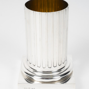 BVLGARI – VASE TROPHÉE LANCÔME, PRIX DE L’ÉLÉGANCE Argent massif - XXe siècle