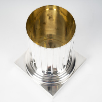 BVLGARI – VASE TROPHÉE LANCÔME, PRIX DE L’ÉLÉGANCE Argent massif - XXe siècle