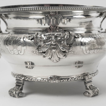 BOIN-TABURET – Pair of solid silver wine coolers – Late 19th
