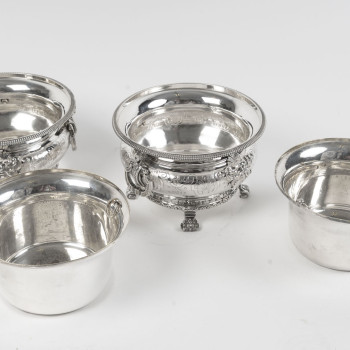 BOIN-TABURET – Pair of solid silver wine coolers – Late 19th
