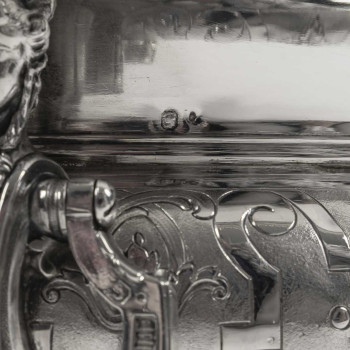 BOIN-TABURET – Pair of solid silver wine coolers – Late 19th