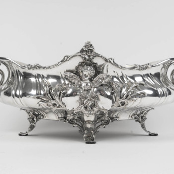 BRUCKMANN & SÖHNE – Solid silver jardinière – Germany, late 19th century