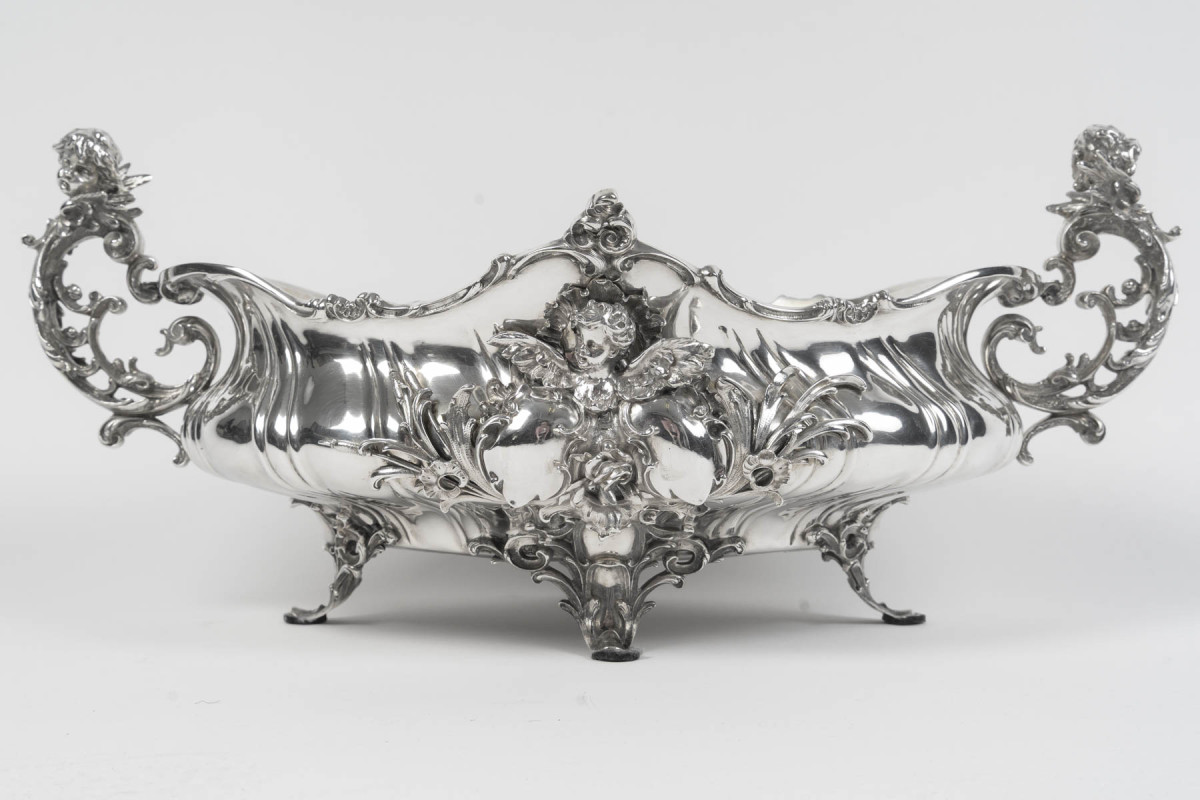 BRUCKMANN & SÖHNE – Solid silver jardinière – Germany, late 19th century