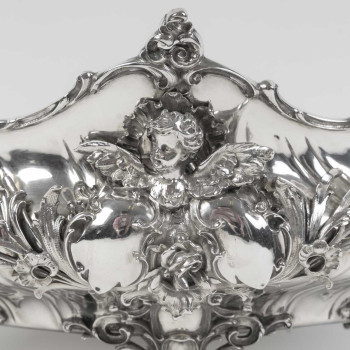 BRUCKMANN & SÖHNE – Solid silver jardinière – Germany, late 19th century