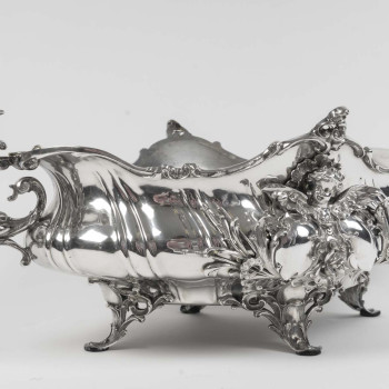 BRUCKMANN & SÖHNE – Solid silver jardinière – Germany, late 19th century