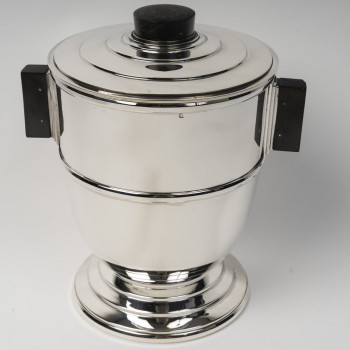 OLIER & CARON - Art Deco Wine Cooler Sterling Silver, 20th Century