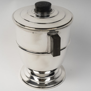 OLIER & CARON - Art Deco Wine Cooler Sterling Silver, 20th Century