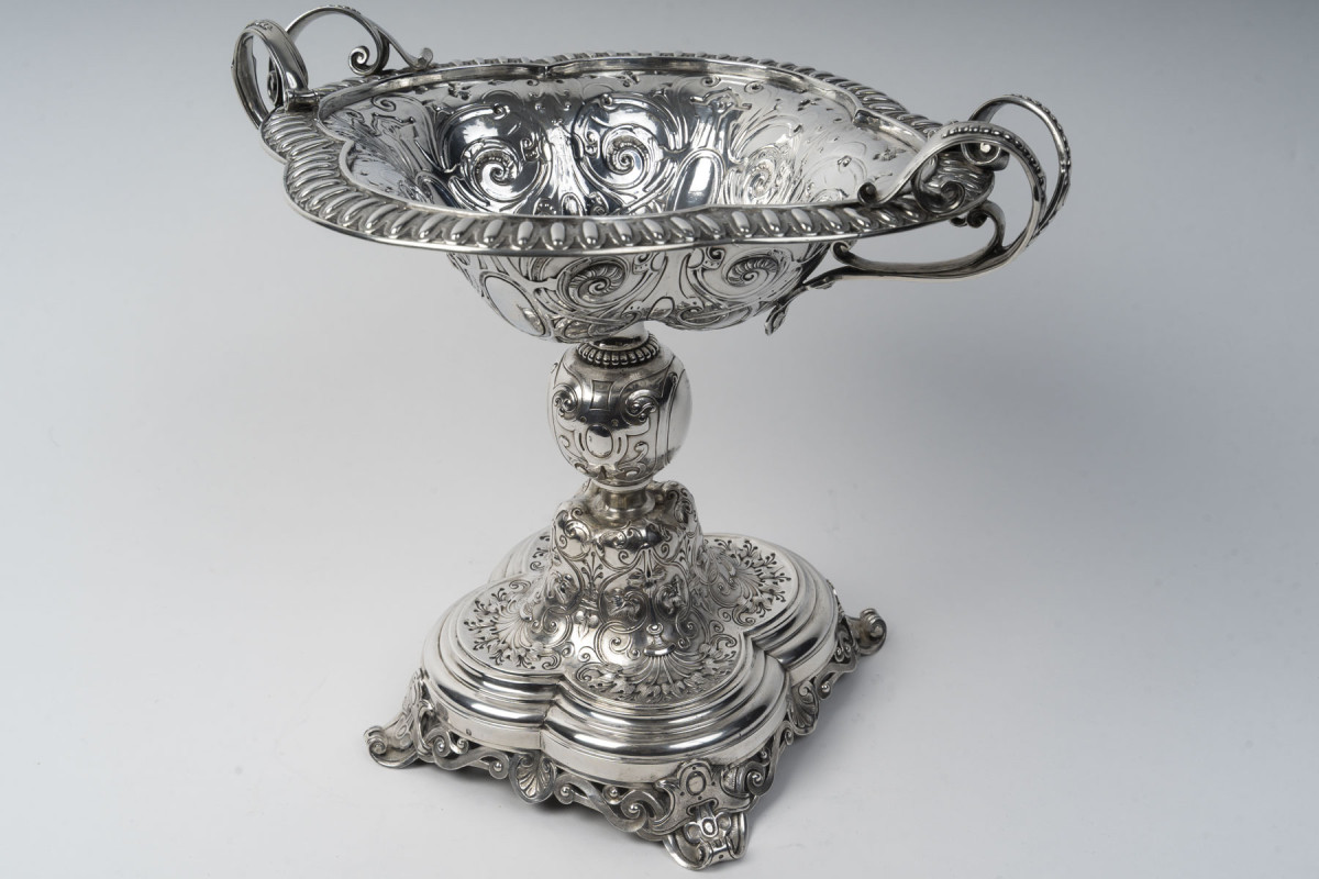 Gustave Odiot, Coupe sur pied en argent massif XIXᵉ siècle