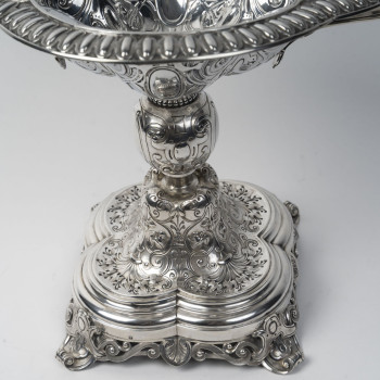 Gustave Odiot, Coupe sur pied en argent massif XIXᵉ siècle