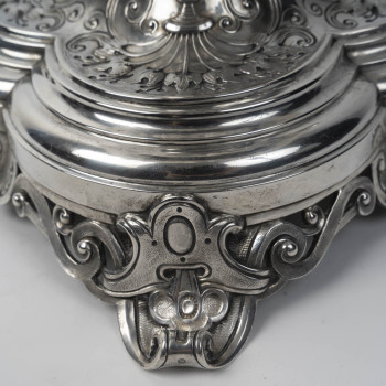 Gustave Odiot – Solid Silver Pedestal Bowl, 19th Century