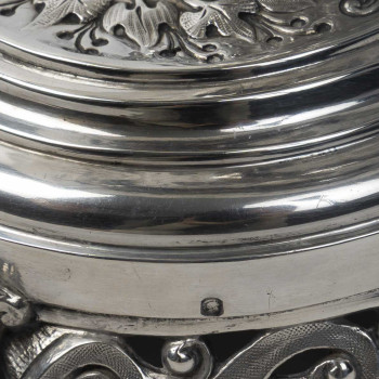 Gustave Odiot – Solid Silver Pedestal Bowl, 19th Century