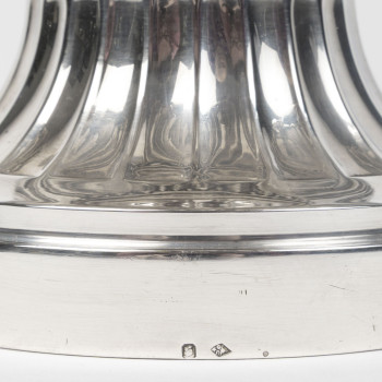 OLIER & CARON – Late 19th-century solid silver vase