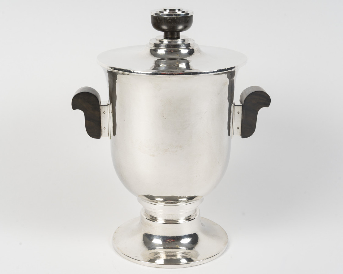 ROELOF CITROEN – Rafraîchissoir couvert en argent art deco 	– Pays-Bas