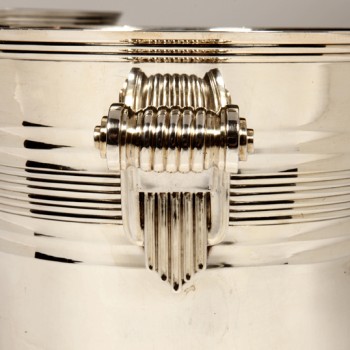 Goldsmith BOIN TABURET - Pair of coolers in solid silver Art Deco period