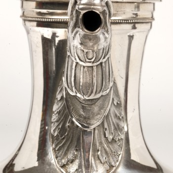 JACQUES GREGOIRE ROUSSEAU -Coffee pot in solid silver, Empire period