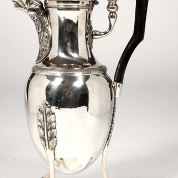 JACQUES GREGOIRE ROUSSEAU -Coffee pot in solid silver, Empire period