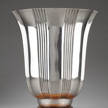 Goldsmith LAPPARRA - Sterling silver vase ART DECO period