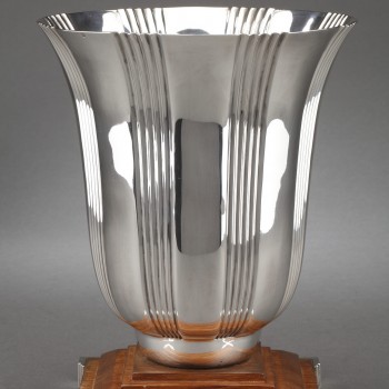 Goldsmith LAPPARRA - Sterling silver vase ART DECO period