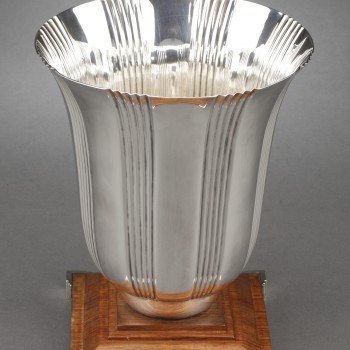 Goldsmith LAPPARRA - Sterling silver vase ART DECO period