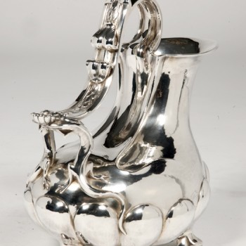 Orfèvre Tallois - Solid silver jug called "Askos" 19th century