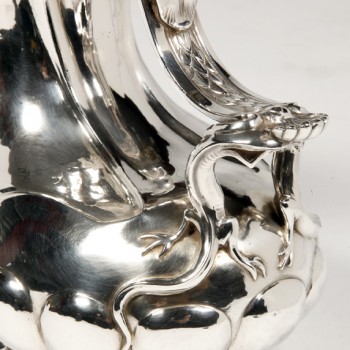 Orfèvre Tallois - Solid silver jug called "Askos" 19th century