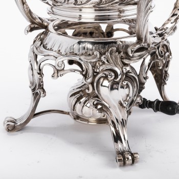 Goldsmith MARTIN Marie Vve - Samovar rockery in solid silver XIXth