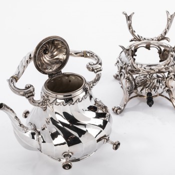 Goldsmith MARTIN Marie Vve - Samovar rockery in solid silver XIXth