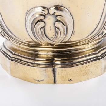 Silversmith Risler & Carre - Cooler in solid silver vermeillé XIXth