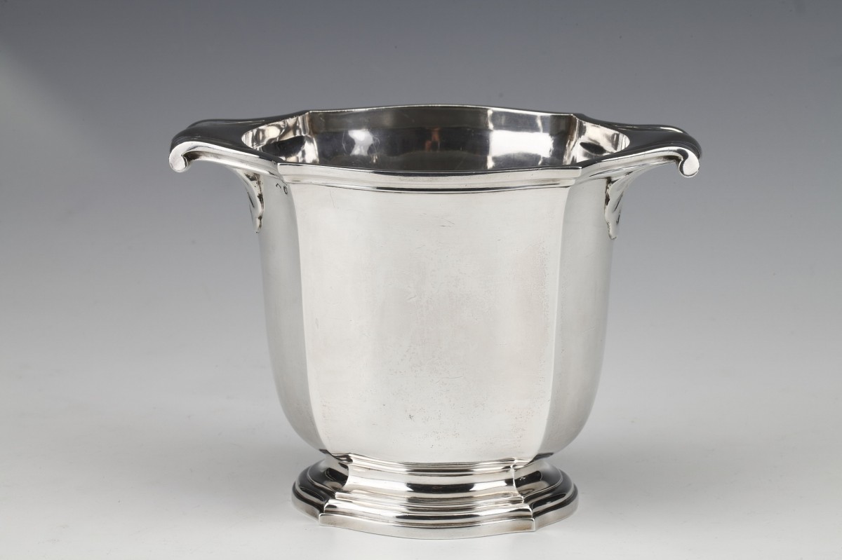 Silversmith TETARD - Solid silver ice bucket circa 1930