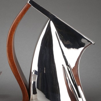 Pierre CARDIN - 4-piece coffee tea service solid silver futuristic model XX