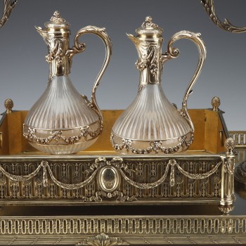 Goldsmith: BOIN TABURET - Table garnish in solid silver vermeille XIXth circa 1860