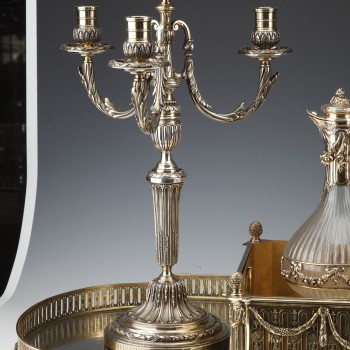 Goldsmith: BOIN TABURET - Table garnish in solid silver vermeille XIXth circa 1860