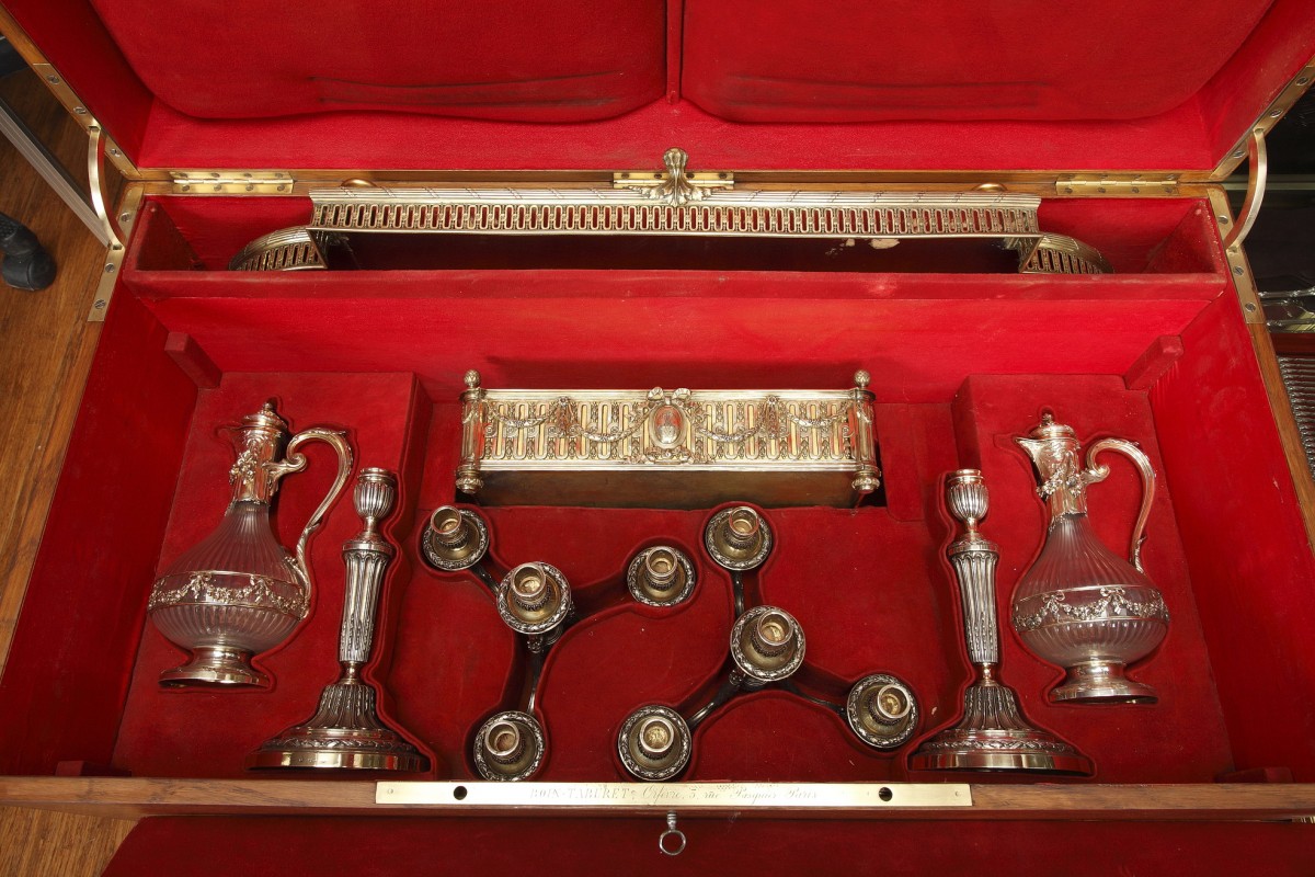 Goldsmith: BOIN TABURET - Table garnish in solid silver vermeille XIXth circa 1860