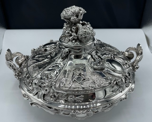 Orfèvre Durand - Vegetable Covered In Sterling Silver Nineteenth