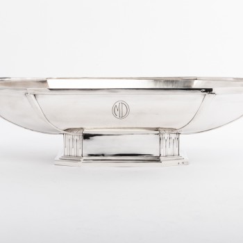 Orfèvre SAVARY -Centre de table en argent massif  époque 1930