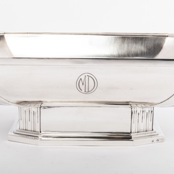 Orfèvre SAVARY -Centre de table en argent massif  époque 1930