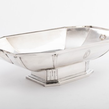 Orfèvre SAVARY -Centre de table en argent massif  époque 1930