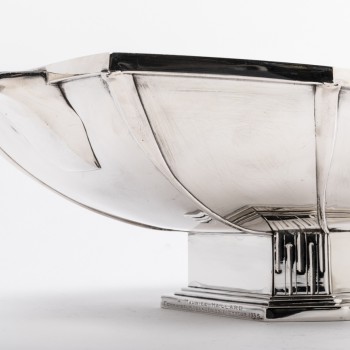 Orfèvre SAVARY -Centre de table en argent massif  époque 1930