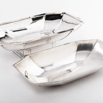 Goldsmith SAVARY - Solid silver Centerpiece, 1930s.