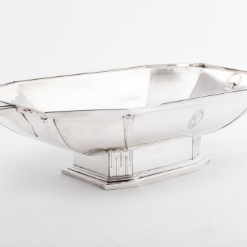 Orfèvre SAVARY -Centre de table en argent massif  époque 1930