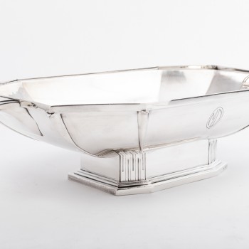 Orfèvre SAVARY -Centre de table en argent massif  époque 1930