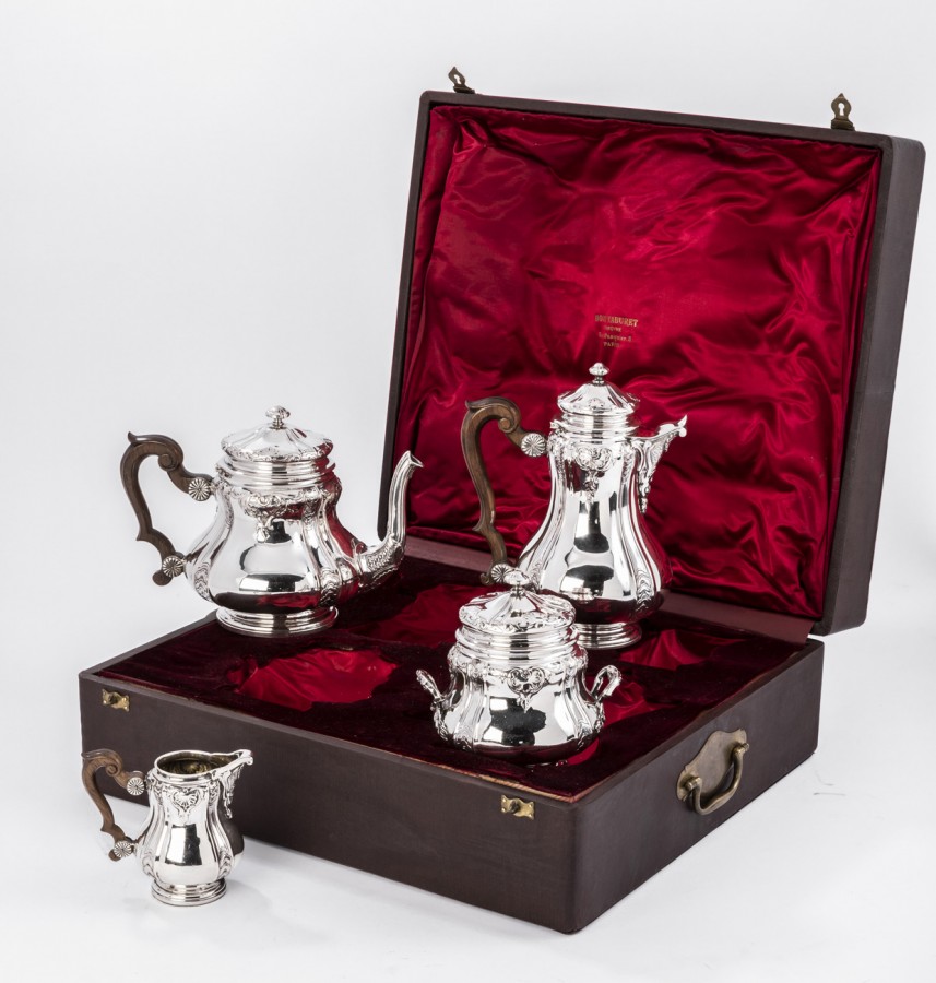 Boin Taburet - Set tea/coffee in silver XIXe