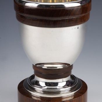 Gustave KELLER - Vase en argent massif époque ART DECO