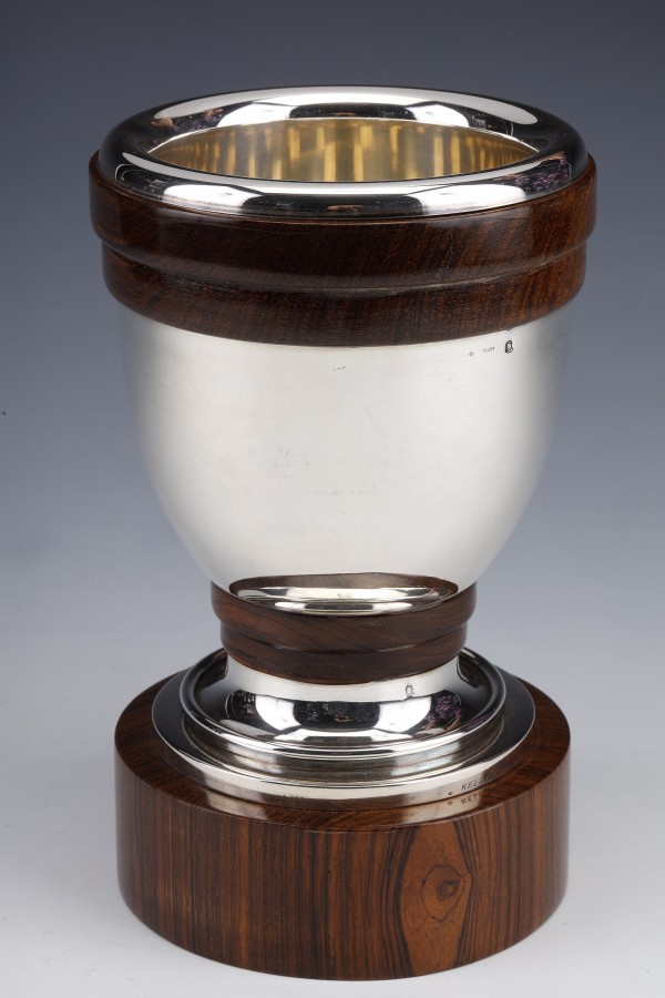 Gustave KELLER - Vase en argent massif époque ART DECO
